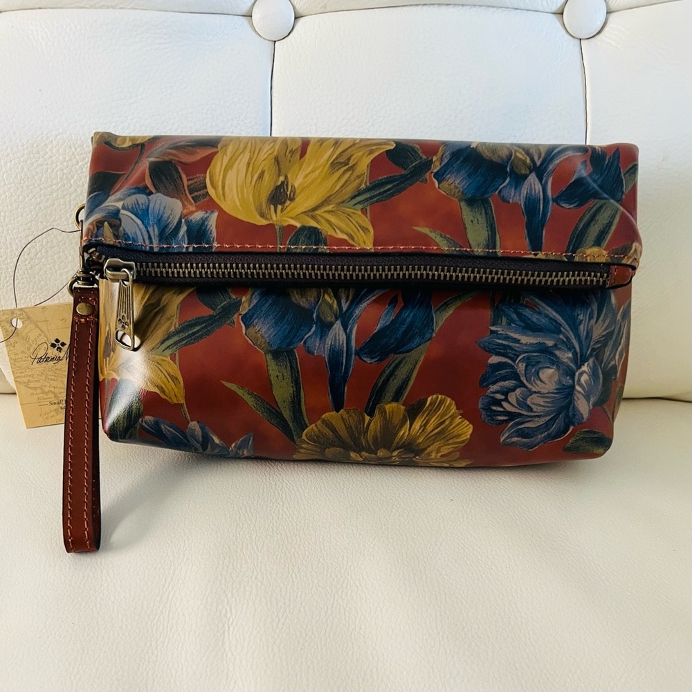 NWT PATRICIA NASH VALERIE WRISTLET FOLDED MAKEUP BAG POUCH CLUTCH